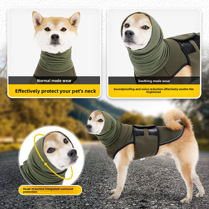 Dog Anxiety Vest with Reflective Strips for Calming and Safety