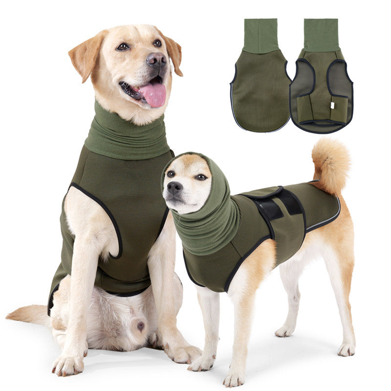 Dog Anxiety Vest with Reflective Strips for Calming and Safety